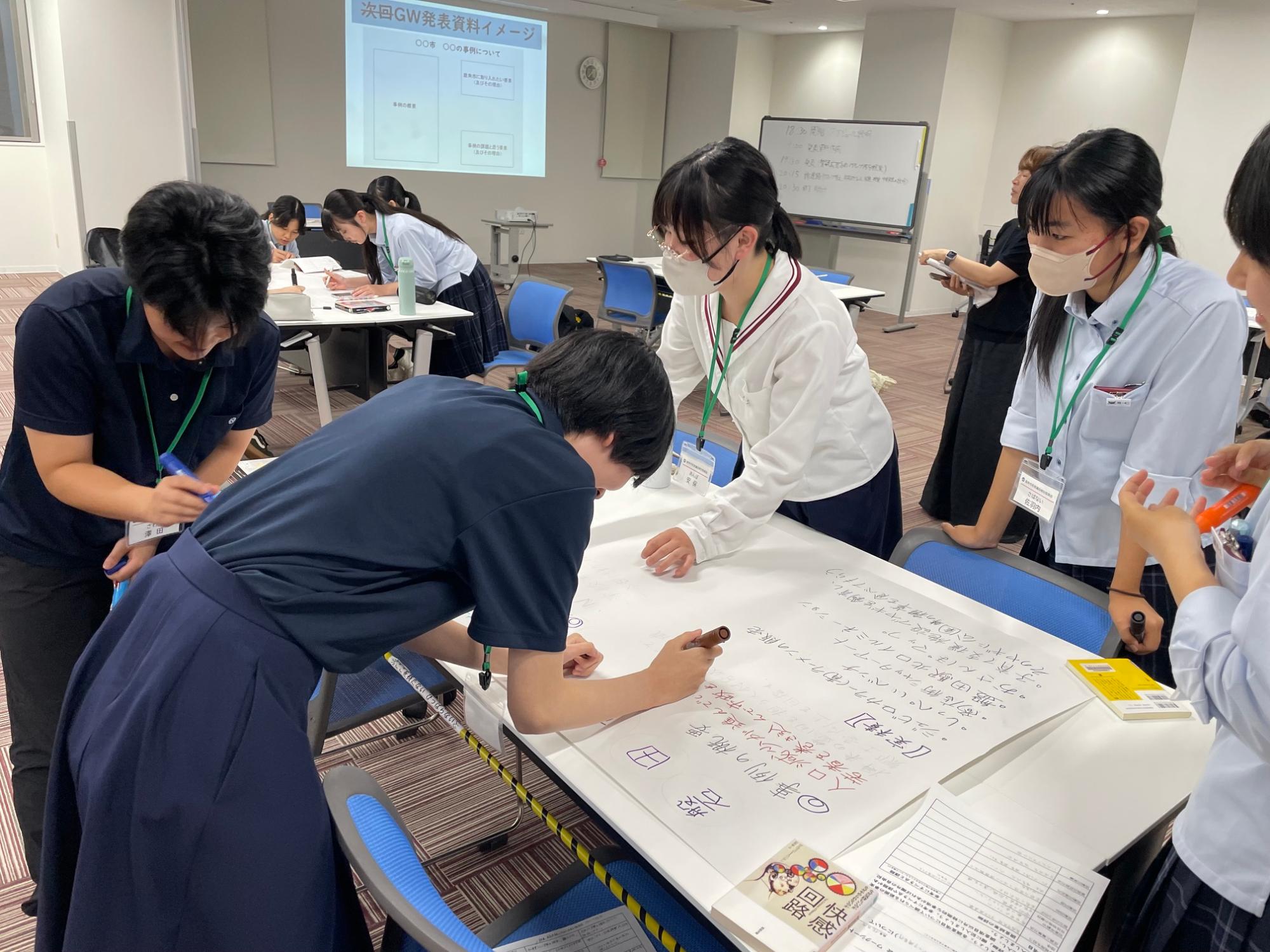 発表資料作成の様子
