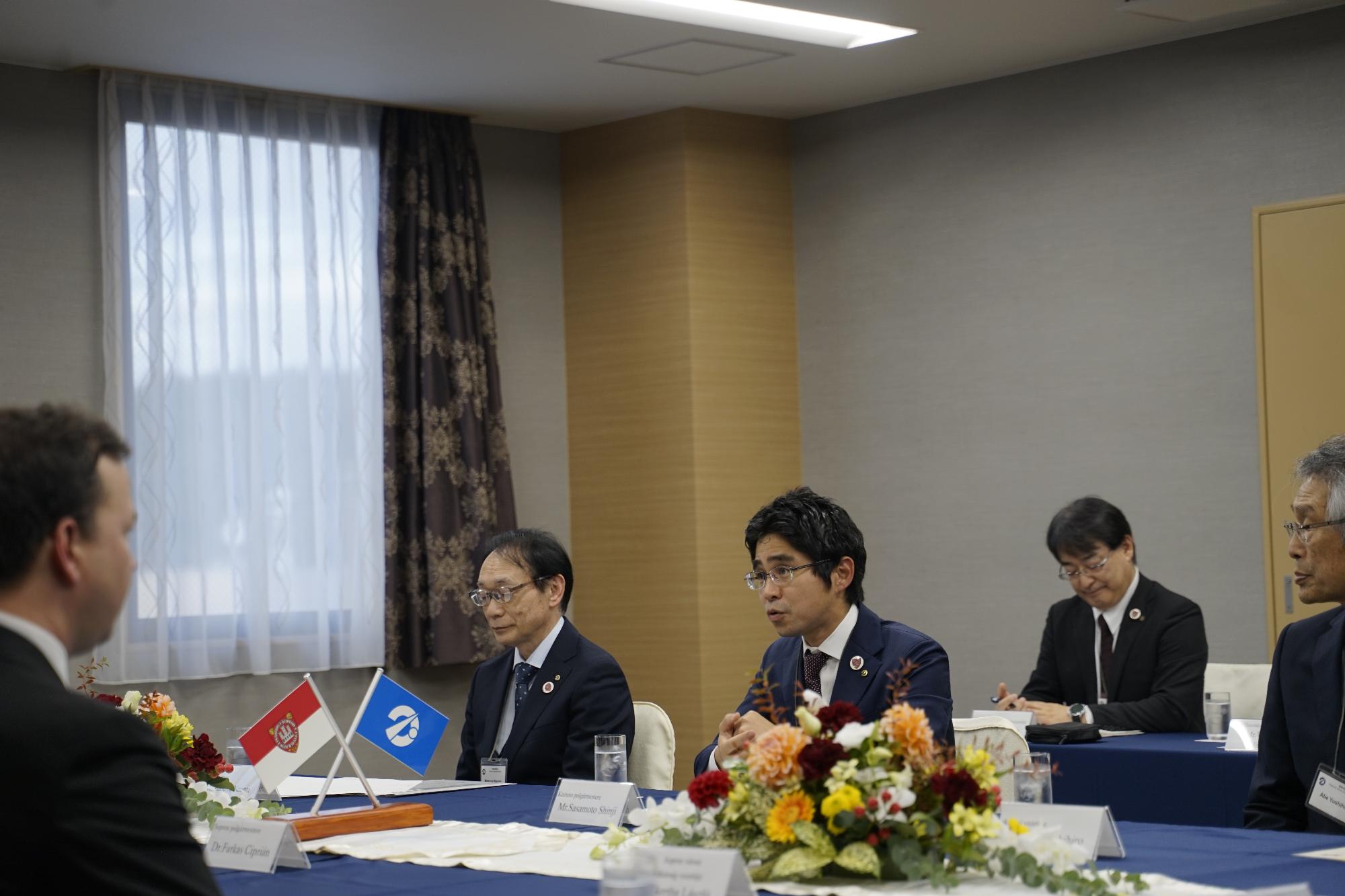 トップ会談での鹿角市の様子